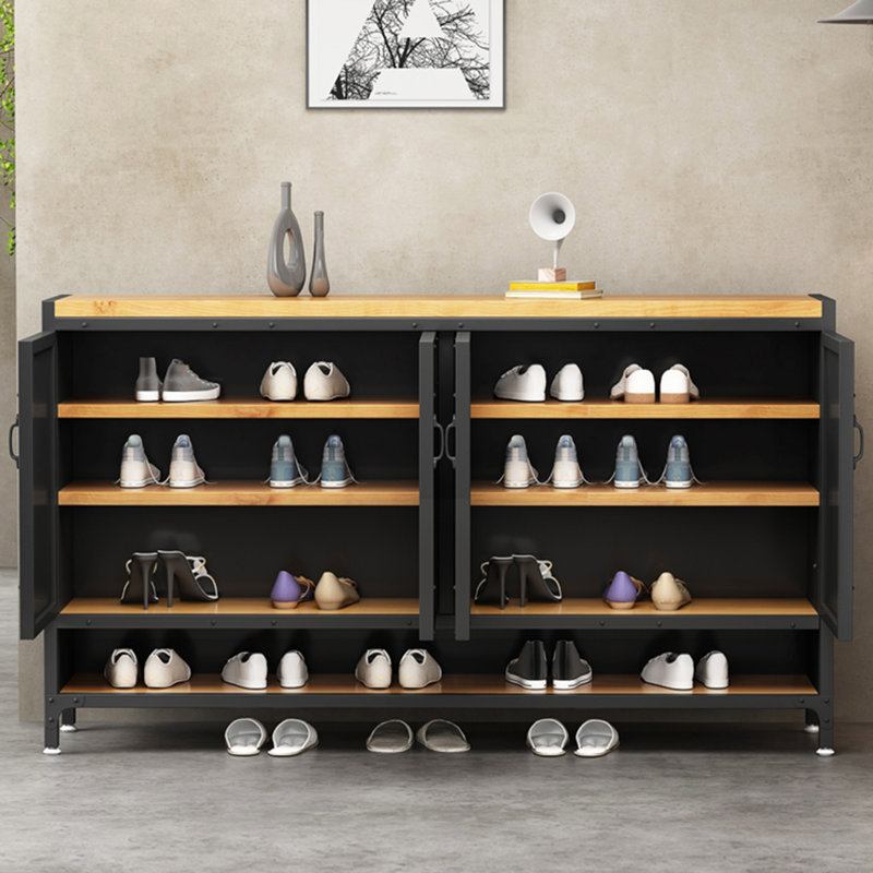 DICIXA Vintage industrial style iron shoe cabinet locker Wayfair